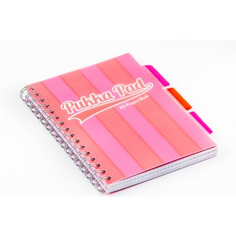 Kołozeszyt Pukka Pad Project Book Vogue A5/100/80g kratka, różowy - 2