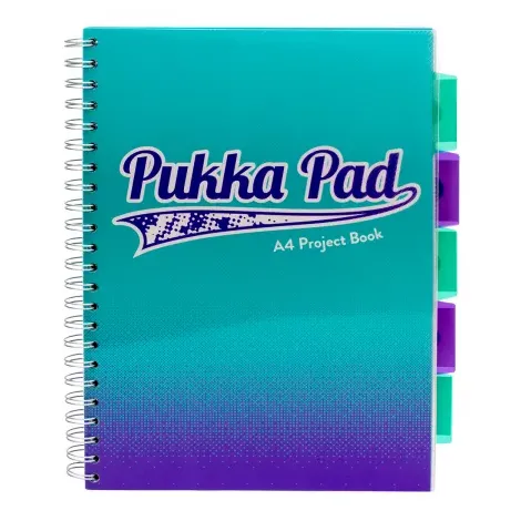 Kołozeszyt Pukka Pad Project Book Blush A4/100/80g kratka, granatowy - 3