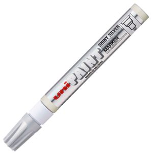 Marker olejowy Uni PX-20, Błyszczący srebrny