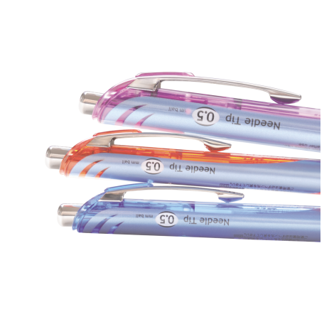 Cienkopis kulkowy Pentel EnerGel 0,5 mm - czerwony - 4