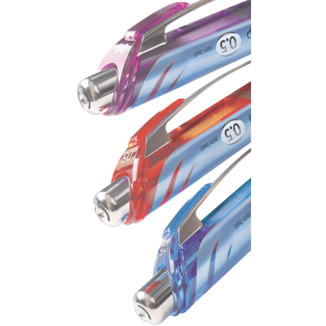 Cienkopis kulkowy Pentel EnerGel 0,5 mm - czerwony - 5