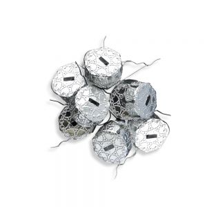 Zawieszki do bombek dpCraft 18mm Srebrne, 10szt