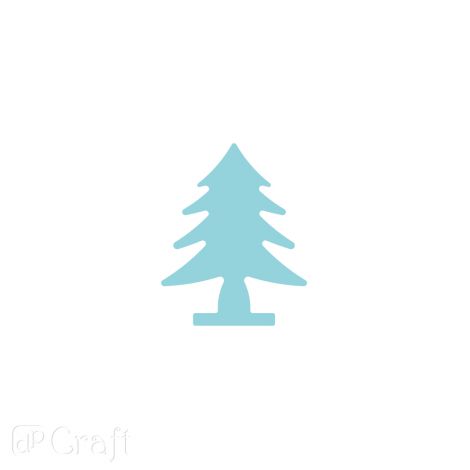 Dziurkacz ozdobny dpCraft do papieru i pianki 3,8cm Choinka - 2
