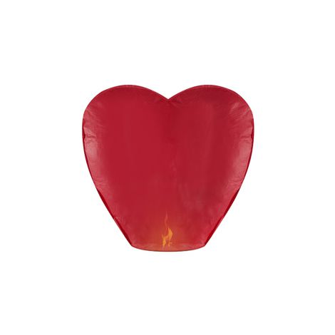 Lampion Serce, czerwony, 33 x 83 x 90cm