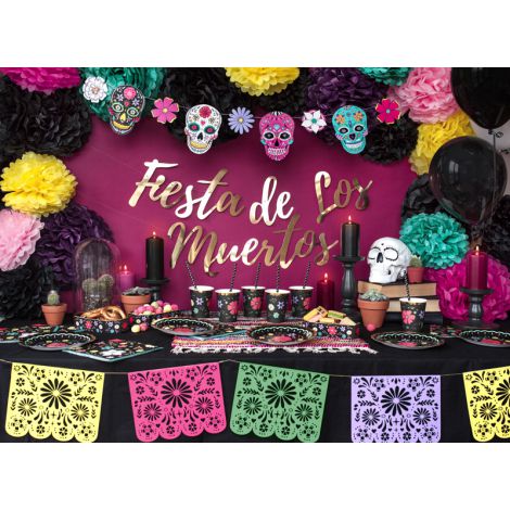 Girlanda Dia de Los Muertos - Maski, 1,2m - 3