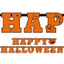 Baner Happy Halloween, 13 x 210cm, pomarańczowy - 6