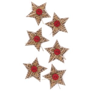 Naklejki dpCraft 3D Craft Gwiazdki, 6szt