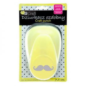 Dziurkacz ozdobny dpCraft 7,5cm Wąsy