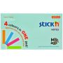 Karteczki samoprzylepne Stick'n 76x127mm, 100szt Magic Pad pastelowe - 2