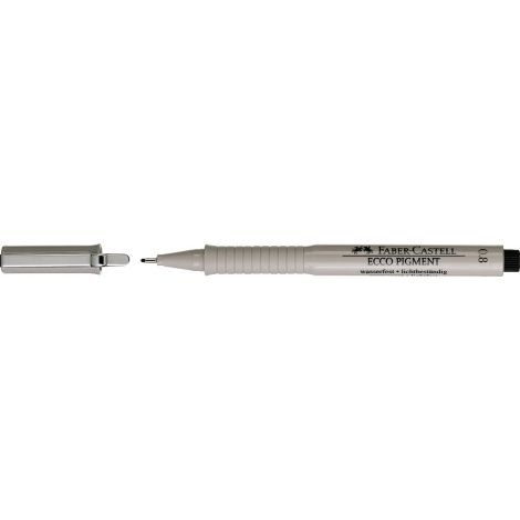 Cienkopis Faber-Castell Ecco Pigment, 0.8mm, czarny