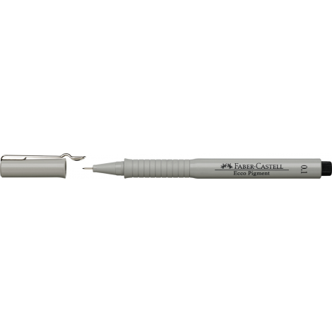 Cienkopis Faber-Castell Ecco Pigment, 0.1mm, czarny