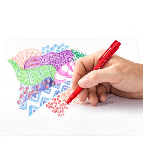 Długopisy Staedtler z przyciskiem, trójkątne, 0.5mm, 8 kolorów - 5