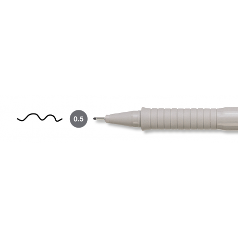 Cienkopis Faber-Castell Ecco Pigment, 0.5mm, czarny - 5