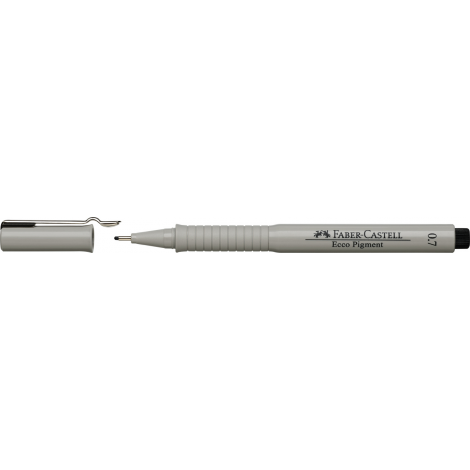 Cienkopis Faber-Castell Ecco Pigment, 0.7mm, czarny