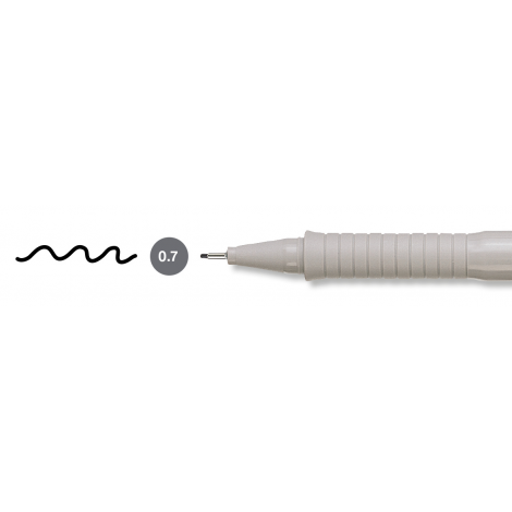 Cienkopis Faber-Castell Ecco Pigment, 0.7mm, czarny - 5