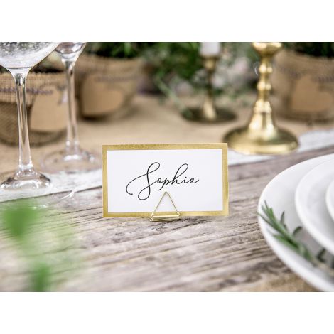 Wizytówki na stół PartyDeco Ramka złote, 9.5x5.5cm, 10szt - 3