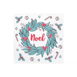 Serwetki Noel, 16,5 x 16,5 cm, 20 sztuk