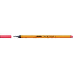 Cienkopis Stabilo point 88 0.4mm, Czerwony neonowy