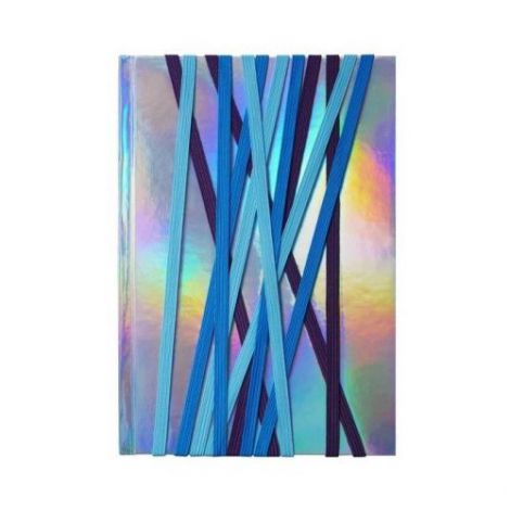 Notes Incood A5/80 kratka, Holograficzny z gumkami