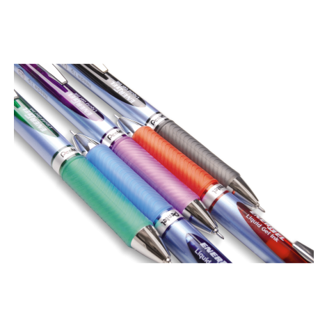 Cienkopis kulkowy Pentel EnerGel 0,5 mm - czarny - 5