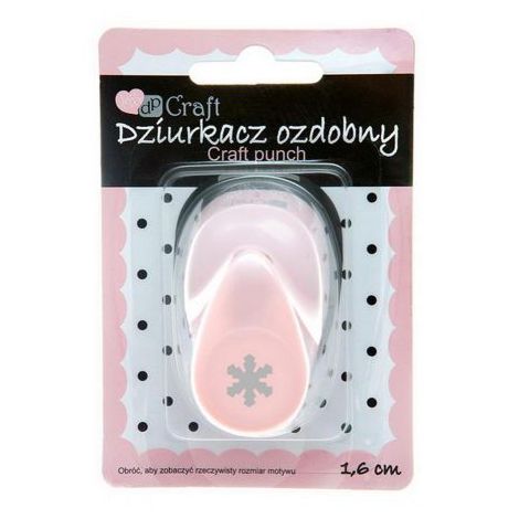 Dziurkacz ozdobny dpCraft 1,6cm Śnieżynka