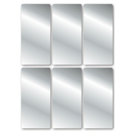 Naklejka Etykiety srebrne 26 x 54 mm