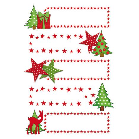 Naklejka Na prezenty w gwiazdki