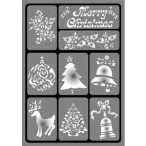 Szablon DAS A5 z klejem, Merry Christmas