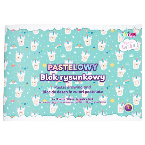 Blok rysunkowy Strigo "Hejka tu Lenka" pastelowy A4/14/100g