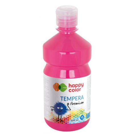 Farba Tempera Happy Color Premium 500ml, Różowa Cyklamen