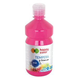 Farba Tempera Happy Color Premium 500ml, Różowa Cyklamen