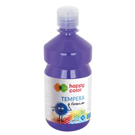 Farba Tempera Happy Color Premium 500ml, Fioletowa