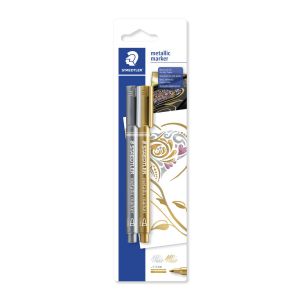 Marker Staedtler Metallic, okragła końcówka, 2 kolory