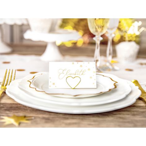 Wizytówki na stół PartyDeco Let's Celebrate Gwiazdki, 9.5x5.5cm, 10szt - 4