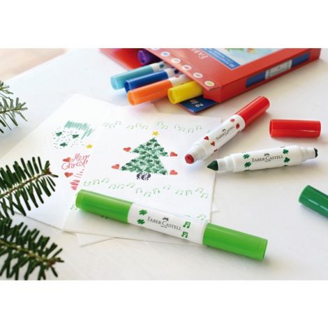 Pisaki ze stemplami Faber-Castell 10 kolorów - 3