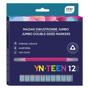 Mazaki Dwustronne Jumbo 12 Kolorów