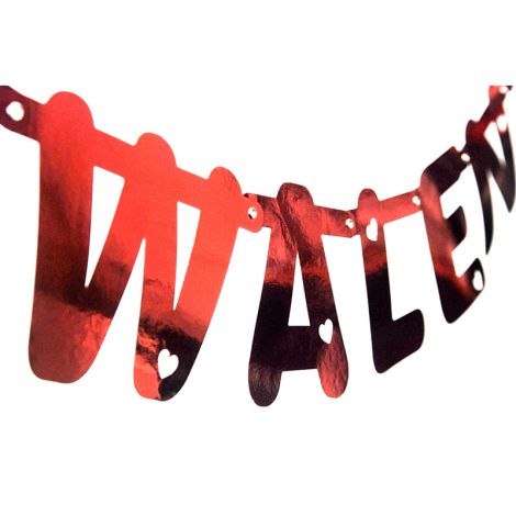Baner Walentynki, 12 x 160cm, czerwony - 2
