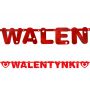 Baner Walentynki, 12 x 160cm, czerwony - 2