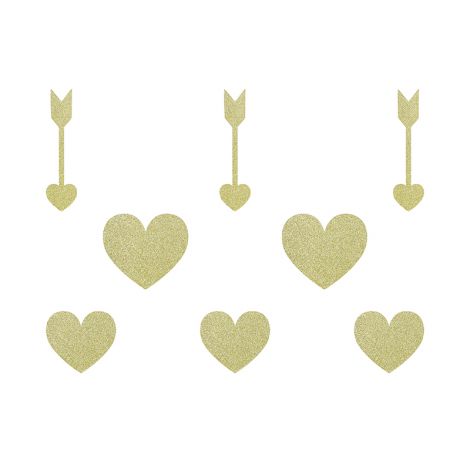 Dekoracje papierowe PartyDeco Sweet Love, 8szt