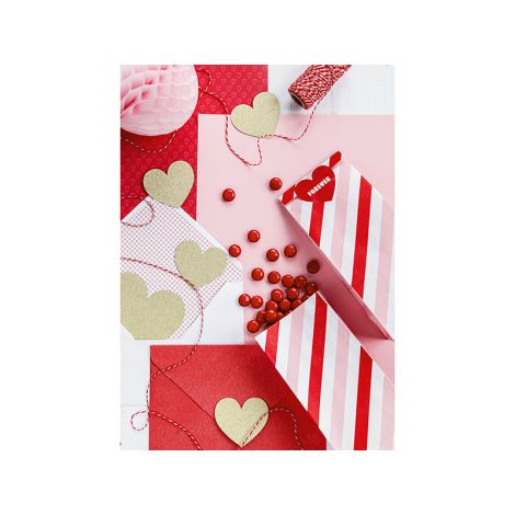 Dekoracje papierowe PartyDeco Sweet Love, 8szt - 3