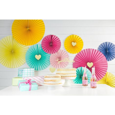 Dekoracje papierowe PartyDeco Sweet Love, 8szt - 7