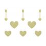 Dekoracje papierowe PartyDeco Sweet Love, 8szt - 2