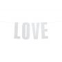 Baner Love, 21 x 55 cm, srebrny - 2