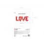 Balon foliowy Love, 140x35cm, czerwony - 3