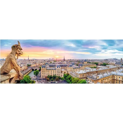 Puzzle Trefl 1000el Panorama Widok Z Notre-Dame - 2