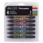 Zestaw Promarkerów Winsor&Newton, 6szt Mid Tones - 5