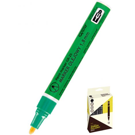 Marker olejowy Grand GR-25, Zielony