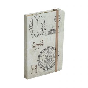 Notes FlowEasy A6/80/70g kratka, Coffee z gumką