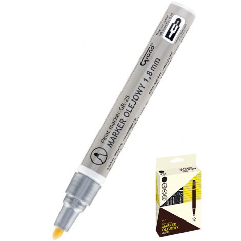 Marker olejowy Grand GR-25, Srebrny