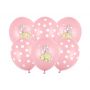 Balony Słonik, 30cm, Pastel Pink Mix, 6 sztuk - 2